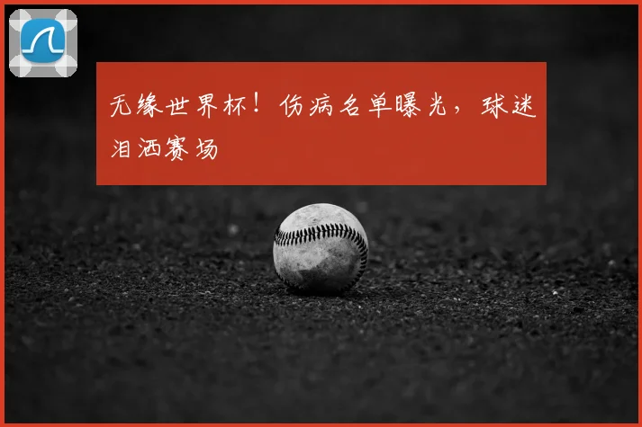 无缘世界杯！伤病名单曝光，球迷泪洒赛场